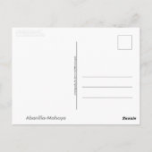 Abanilla / Mahoya woestijn (Spanje) Briefkaart (Achterkant)