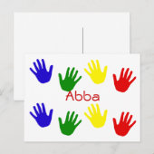 Abba Briefkaart (Voorkant / Achterkant)