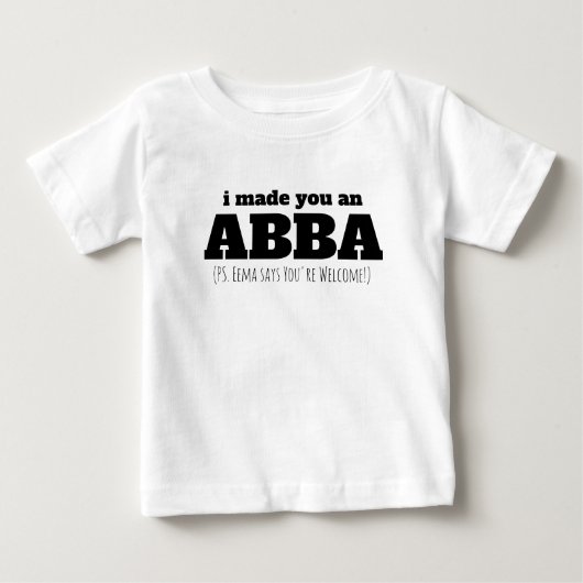Abba Dad First Oldest Child Eema Vaderdag Gift (Voorkant)