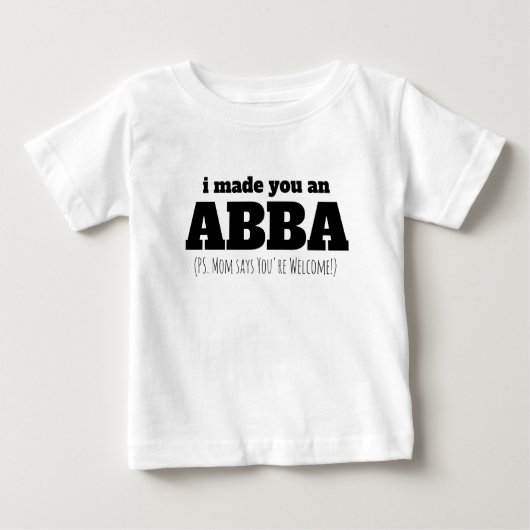Abba Dad Oldest Child Vaderdag Gift (Voorkant)