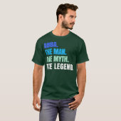 Abba het Man de mythe Legend Abba Hebrew T-shirt (Voorkant volledig)