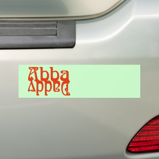 Abba papa (Vader God) Bumpersticker (Op auto)