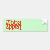 Abba papa (Vader God) Bumpersticker (Voorkant)