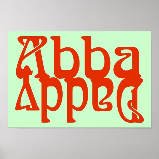 Abba papa (Vader God) Poster (Voorkant)