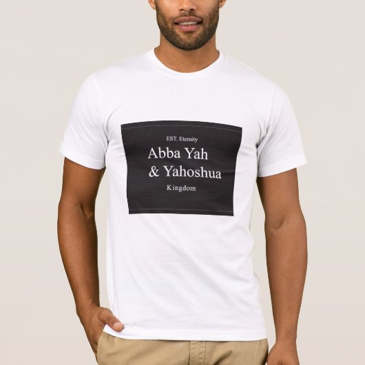 abba yah en yahoshua t-shirt (Voorkant)