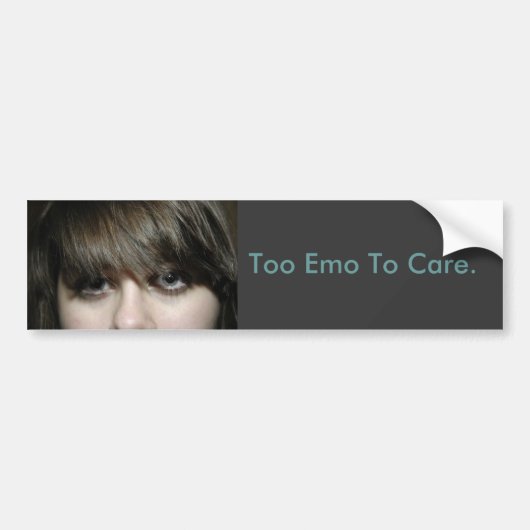 abbadab, ook de emo om te zorgen. bumpersticker (Voorkant)