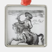 Abbas, koning van Perzië Metalen Ornament (Voorkant)