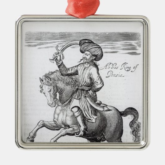 Abbas, koning van Perzië Metalen Ornament (Voorkant)