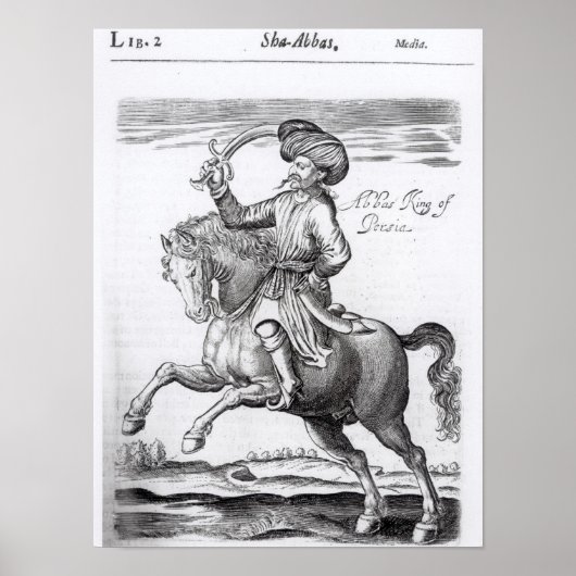 Abbas, koning van Perzië Poster (Voorkant)