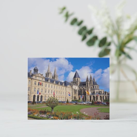 Abbaye Aux Hommes, Caen, Calvados, Normandy, Franc Briefkaart (Staand voorkant)