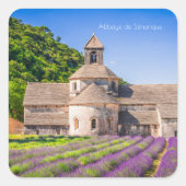 Abbaye de Sénanque in Provence Vierkante Sticker (Voorkant)