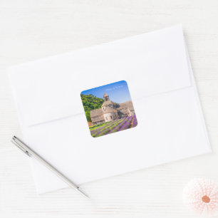 Abbaye de Sénanque in Provence Vierkante Sticker