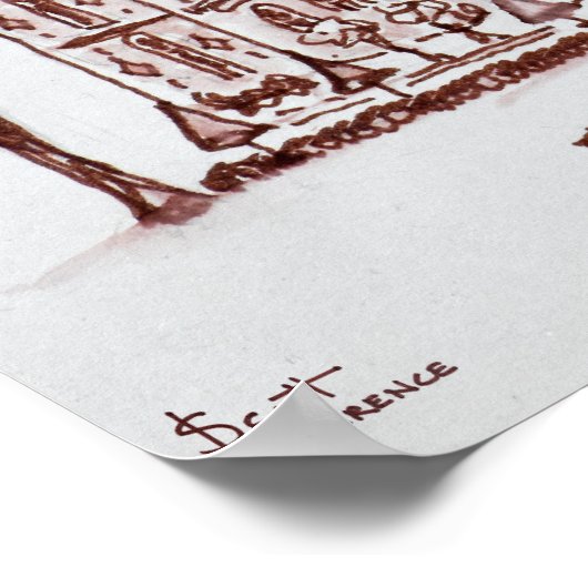 Abbaye de Valloires | Argoules, Frankrijk Poster (Hoek)