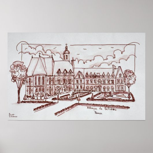 Abbaye de Valloires | Argoules, Frankrijk Poster (Voorkant)