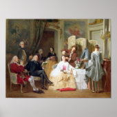 Abbe Prevost reading "Manon Lescaut", 1856 Poster (Voorkant)