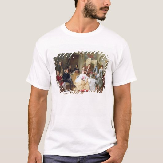 Abbe Prevost reading "Manon Lescaut", 1856 T-shirt (Voorkant)