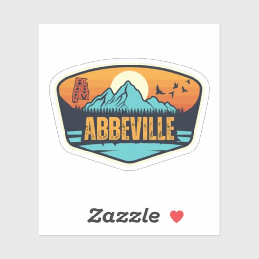 Abbeville, Alabama Sticker (Vel)