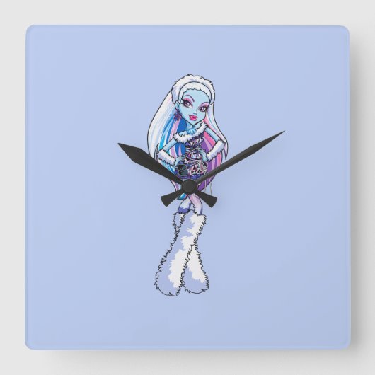 Abbey Clock Vierkante Klok (Voorkant)