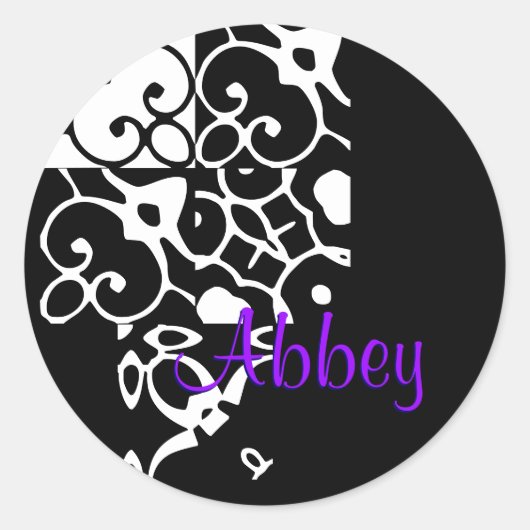 Abbey Designer Name I Sticker (Voorkant)