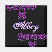Abbey Designer Name Magnet (Voorkant)