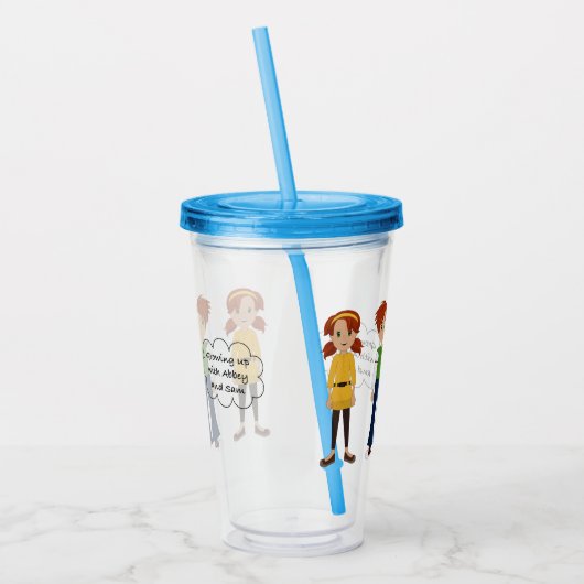 Abbey en Sam Acrylic Tumbler Acryl Drinkbeker (Links)