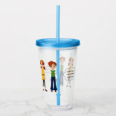 Abbey en Sam Acrylic Tumbler Acryl Drinkbeker (Voorkant)
