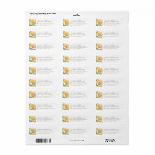 Abbey Floral Tegel - Geel Etiket (Full Sheet)