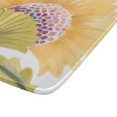 Abbey Floral Tegel - Geel Snijplank (Hoek)