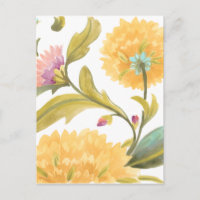 Abbey Floral Tegels - Gele bloemen