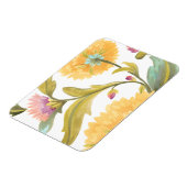 Abbey Floral Tegels - Gele bloemen Magneet (Linkerzijde)
