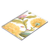 Abbey Floral Tegels - Gele bloemen Notitieboek (Linkerzijde)