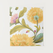 Abbey Floral Tegels - Gele bloemen Wandkleed (Voorkant)