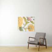 Abbey Floral Tegels - Gele bloemen Wandkleed (In Situ (horizontaal))