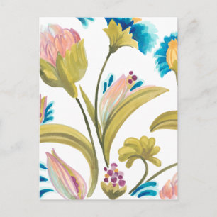 Abbey Floral Tegels - Spring Flowers Briefkaart
