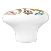 Abbey Floral Tegels - Spring Flowers Keramische Knop (Zijkant)