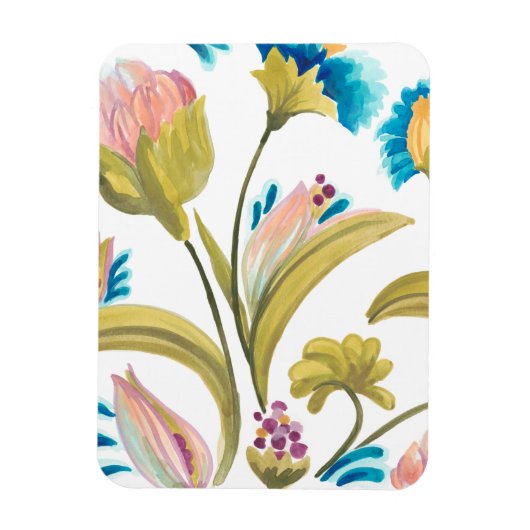 Abbey Floral Tegels - Spring Flowers Magneet (Verticaal)