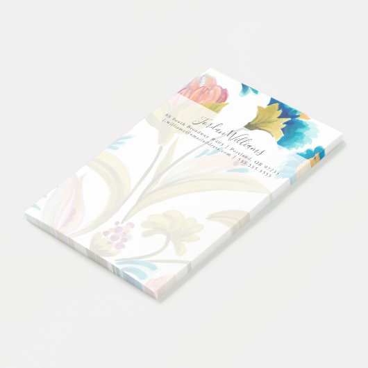 Abbey Floral Tegels - Spring Flowers Post-it® Notes (Schuin)