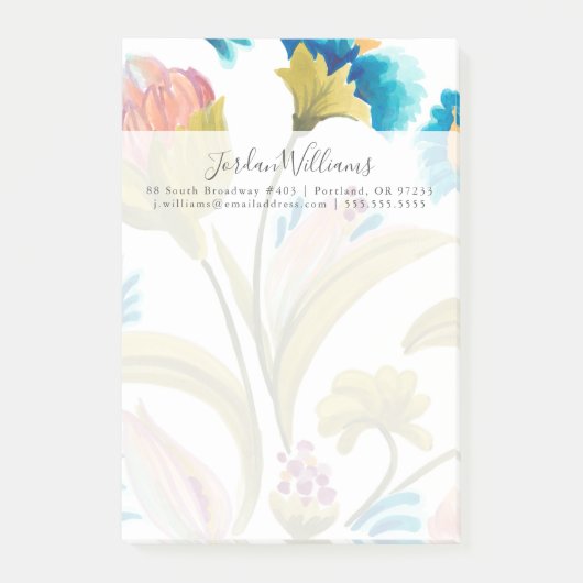 Abbey Floral Tegels - Spring Flowers Post-it® Notes (Voorkant)