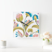 Abbey Floral Tegels - Spring Flowers Vierkante Klok (Huis)