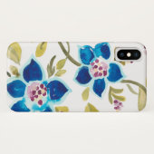 Abbey Floral Tiles - Blue Blooms Case-Mate iPhone Case (Achterkant (horizontaal))