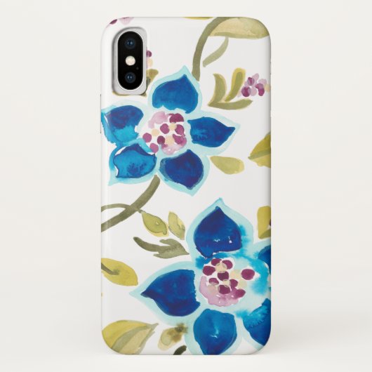 Abbey Floral Tiles - Blue Blooms Case-Mate iPhone Case (Achterkant)