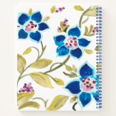 Abbey Floral Tiles - Blue Blooms Notitieboek (Achterkant)