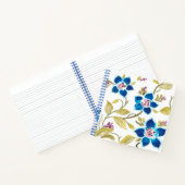 Abbey Floral Tiles - Blue Blooms Notitieboek (Binnen)