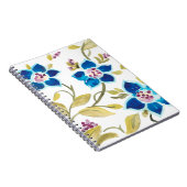 Abbey Floral Tiles - Blue Blooms Notitieboek (Rechterzijde)