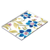 Abbey Floral Tiles - Blue Blooms Notitieboek (Linkerzijde)