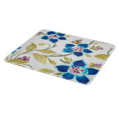 Abbey Floral Tiles - Blue Blooms Snijplank (Hoek)