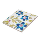 Abbey Floral Tiles - Blue Blooms Tegeltje (Zijkant)
