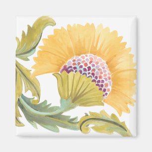 Abbey Floral Tiles - Geel Magneet