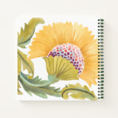 Abbey Floral Tiles - Geel Notitieboek (Achterkant)