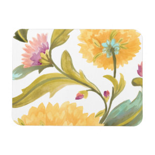Abbey Floral Tiles - Gele Bloemen Magneet